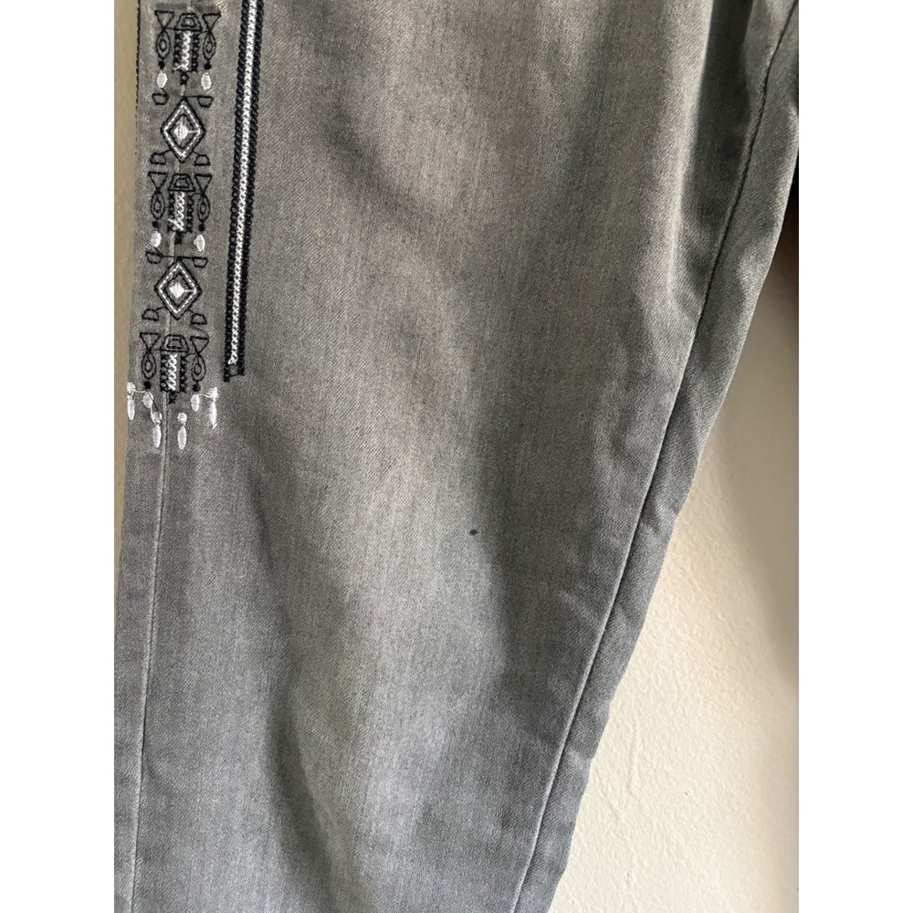V1969 Italia Abbigliamento Sportivo Skinny Jeans 4 Embroidered Boho Y2K Euro - Picture 8 of 9